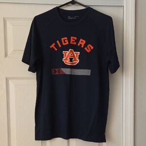 Under Armour Men's Navy and Orange Tigers Tee